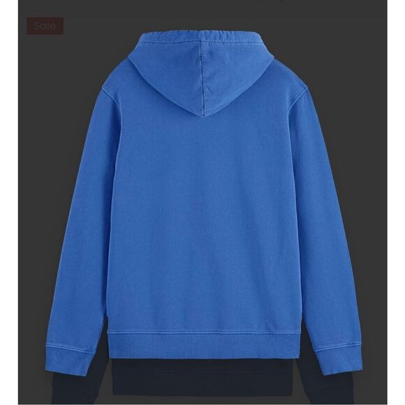 SCOTCH & SODA Amsterdam NWT Garment Dye Logo Hoodie unisex XXL - Picture 2 of 4